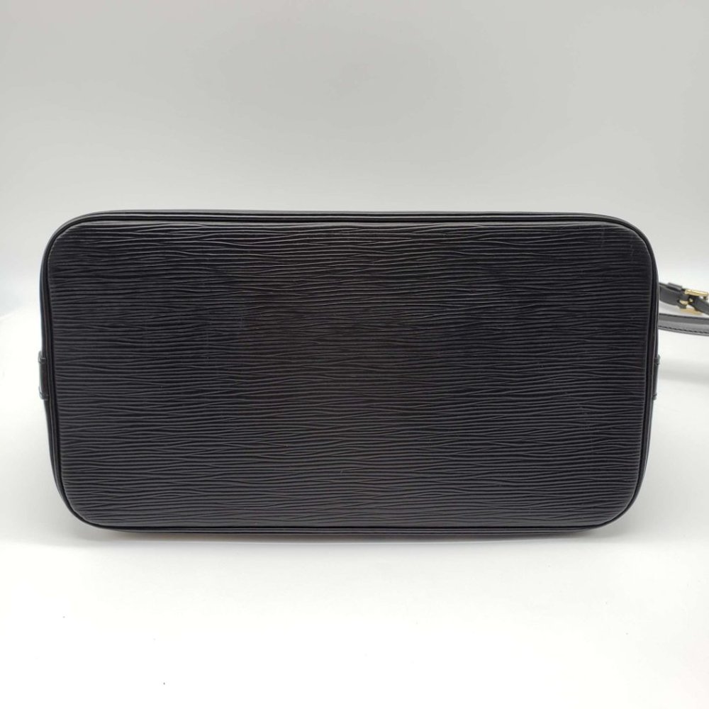100% Authentic Louis Vuitton Alma PM Black Epi Hand Bag - Picture 8 of 12